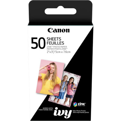 Canon 2 x 3" ZINK Photo Paper Pack (50 Sheets) For IVY