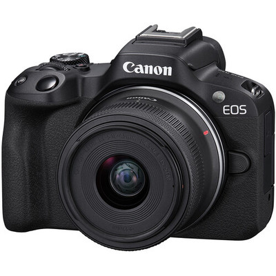 Canon R - EOS R50 Mirrorless Camera w/ 18-45mm Lens (Black)