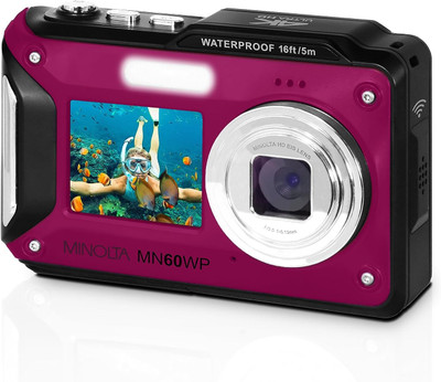 MINOLTA MN60WP 48MP/4K/WIFI WATEPROOF DIGITAL CAMERA (MAGENTA)