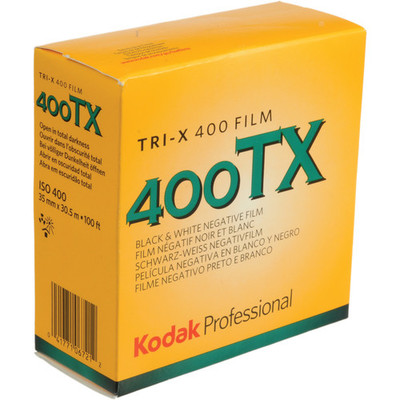 EXPIRED 08/2022 Kodak Professional Tri-X 400 Black and White Negative Film (35mm Roll Film, 100' Roll)