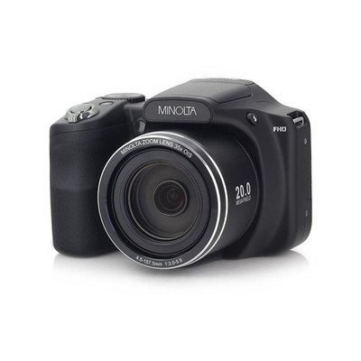 Minolta M35Z 20MP 1080p HD Bridge Digital Camera with 35x Optical Zoom, Black