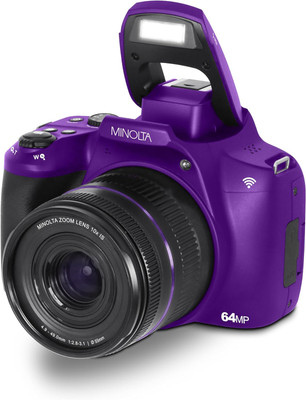 MINOLTA® MNB10Z 64 MP / 4K Ultra HD Bridge Camera w/10x Optical Zoom (Purple)