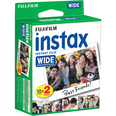 Fuji Instax Wide film 10 Sheets (2 Pack-20 exposures)