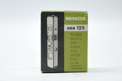EXPIRED(2PK) Kodak Minox asa 125 Black & White Kodak Plus-X Film 1 Cartridge in Box Expired 6/1975