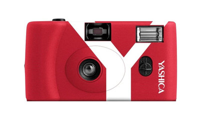 Yashica MF-1 Snapshot Reusable 35mm Film Camera - Y Edition (Red)