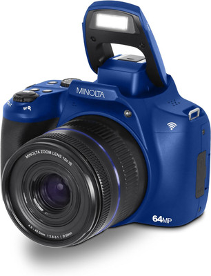 MINOLTA® MNB10Z 64 MP / 4K Ultra HD Bridge Camera w/10x Optical Zoom (Blue)
