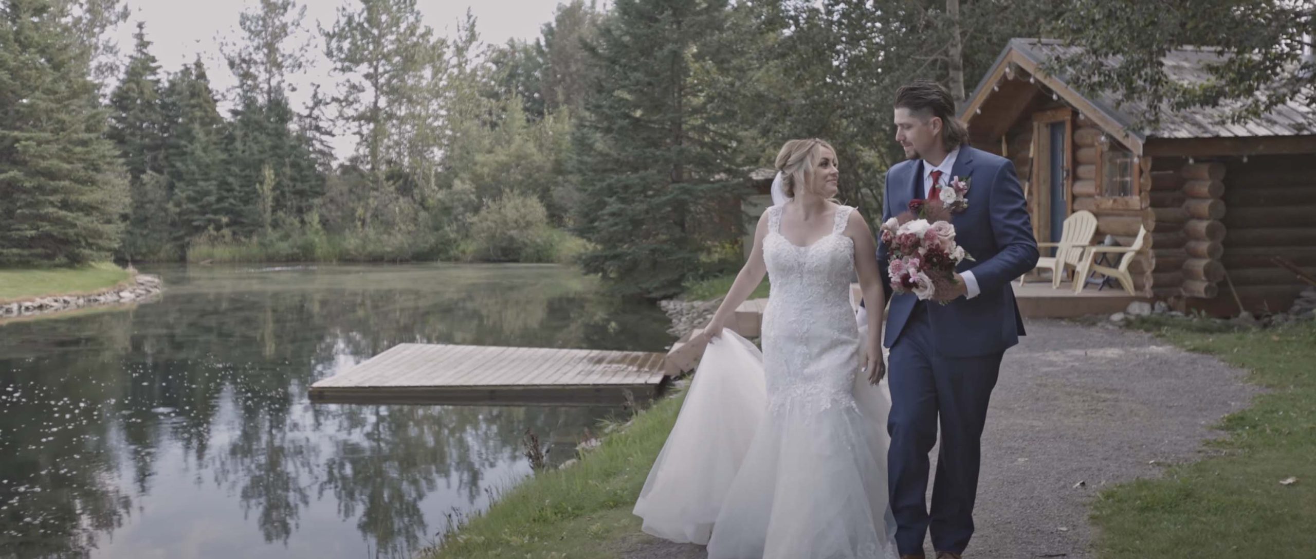 Edmonton Pine and Pond Wedding Videographer