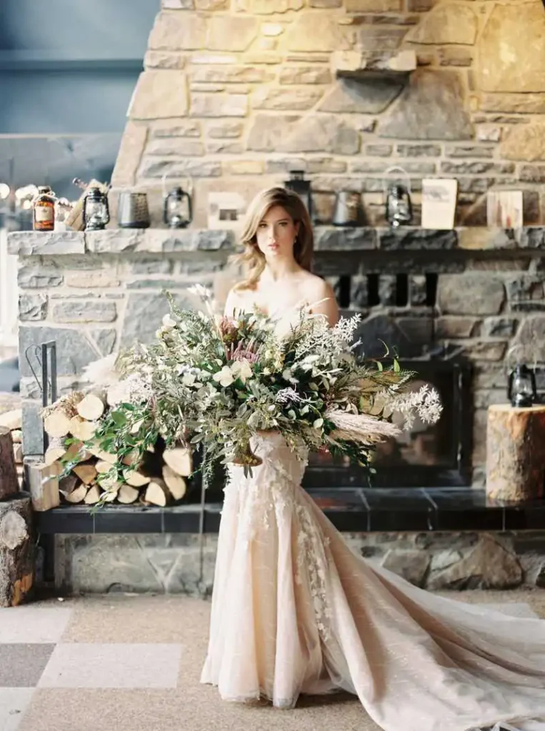 Edmonton Bride Holding Wedding Flower